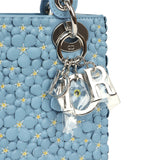 Christian Dior Mini Lady Dior Bag "Myosotis" Bleu Myosotis Lambskin Silver Hardware - Thumbnail View 7