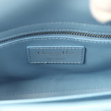 Christian Dior Mini Lady Dior Bag "Myosotis" Bleu Myosotis Lambskin Silver Hardware - Thumbnail View 10