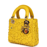 Christian Dior Mini Lady Dior Bag "Buttercup" Buttercup Yellow Lambskin Light Gold Hardware - Thumbnail View 5
