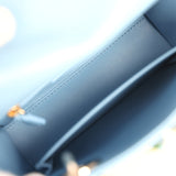 Christian Dior Mini Lady Dior Bag "3D Garden" Blue Multi Embellished Lambskin Light Gold Hardware - Thumbnail View 8