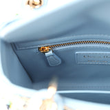 Christian Dior Mini Lady Dior Bag "3D Garden" Blue Multi Embellished Lambskin Light Gold Hardware - Thumbnail View 9