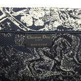 Christian Dior Large "Toile de Jouy" Book Tote Blue and Ecru Embroidered Canvas - Thumbnail View 8