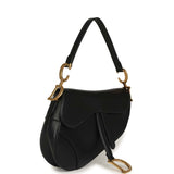 Christian Dior Saddle Bag Black Calfskin Antique Gold Hardware - Thumbnail View 2