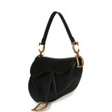 Christian Dior Saddle Bag Black Calfskin Antique Gold Hardware - Thumbnail View 5