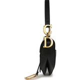 Christian Dior Saddle Bag Black Calfskin Antique Gold Hardware - Thumbnail View 3