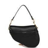 Christian Dior Saddle Bag Black Calfskin Antique Gold Hardware - Thumbnail View 4