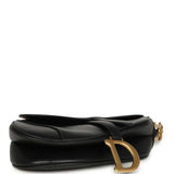 Christian Dior Saddle Bag Black Calfskin Antique Gold Hardware - Thumbnail View 7