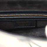 Christian Dior Saddle Bag Black Calfskin Antique Gold Hardware - Thumbnail View 9