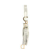 Vintage Christian Dior Mini "Newspaper" Saddle Bag White, Black Leather Gold Hardware - Thumbnail View 5