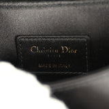 Pre-owned Christian Dior Mini Saddle Bag Black Satin, Crystals Gold Hardware - Thumbnail View 11