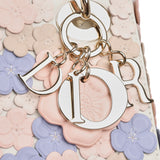 Christian Dior Mini Lady Dior Bag "Buttercup" Rose Soupir, Off-White, Light Purple, Light Brown Lambskin Light Gold Hardware - Thumbnail View 7