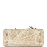 Christian Dior Small "Plan de Paris" Lady Dior Bag Naturel, White Grained Calfskin Light Gold Hardware - Thumbnail View 7