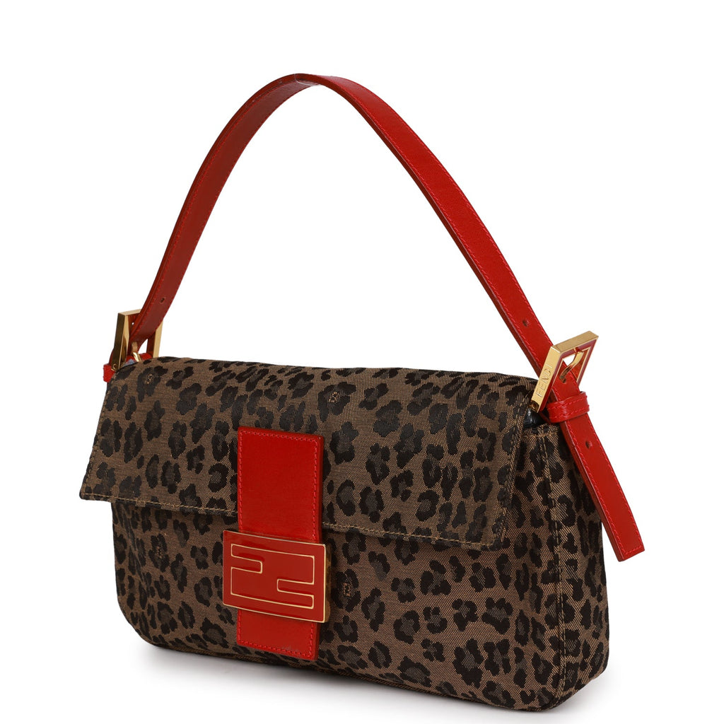 Fendi leopard tote Clearance