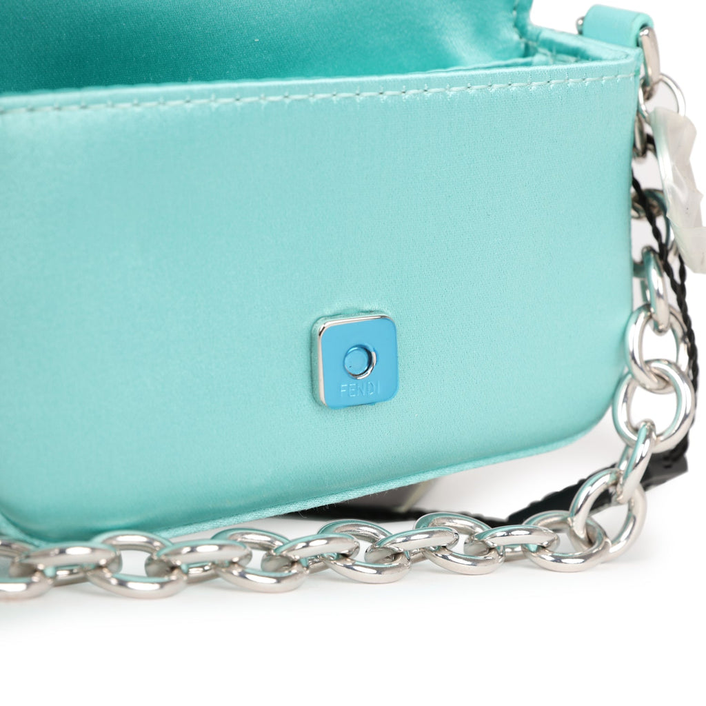 Fendi Mini Baguette Bag Tiffany Blue