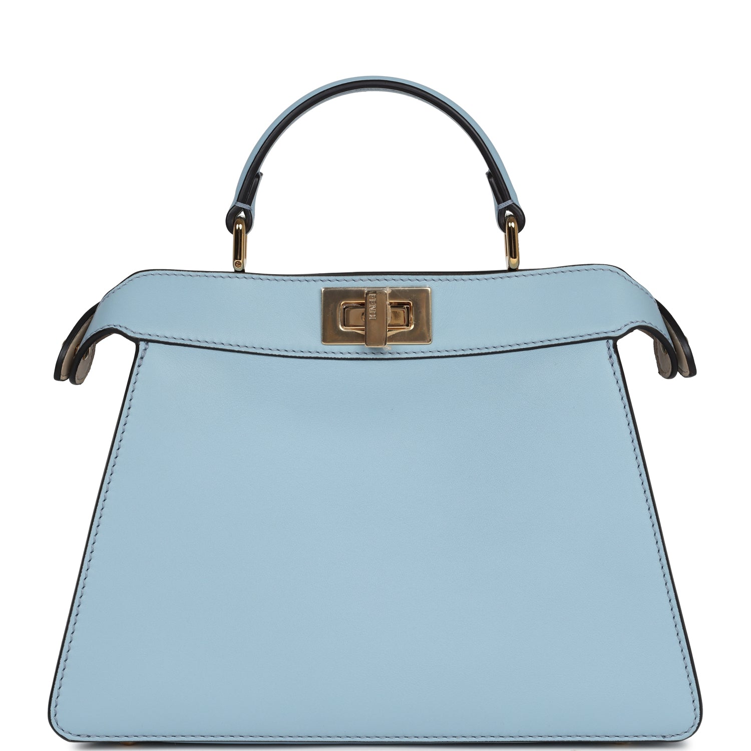 Peekaboo ISeeU Petite Calfskin Top-Handle Bag - Aquamarine Blue main image 1