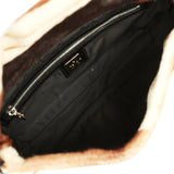 Vintage Fendi Baguette Bag Brown and White Calf Hair Silver Hardware - Thumbnail View 7