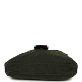Vintage Fendi Mama Baguette Bag Dark Olive Jersey Silver Hardware - Thumbnail View 7