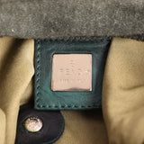 Vintage Fendi Mama Baguette Bag Dark Olive Jersey Silver Hardware - Thumbnail View 10
