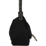 Vintage Fendi Mama Baguette Bag Black Jersey Silver Hardware - Thumbnail View 3