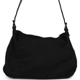 Vintage Fendi Mama Baguette Bag Black Jersey Silver Hardware - Thumbnail View 4