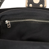 Vintage Fendi Mama Baguette Bag Black Jersey Silver Hardware - Thumbnail View 9