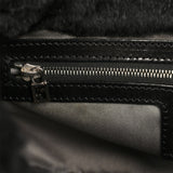 Vintage Fendi Baguette Bag Black Rabbit Fur Silver Hardware - Thumbnail View 9