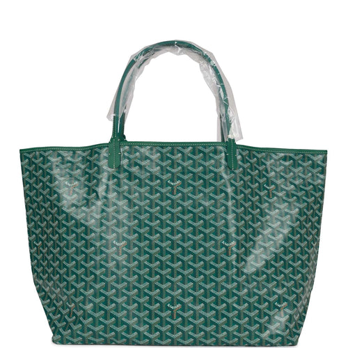 Goyard Goyardine Green St. Louis GM Tote Bag Palladium Hardware
