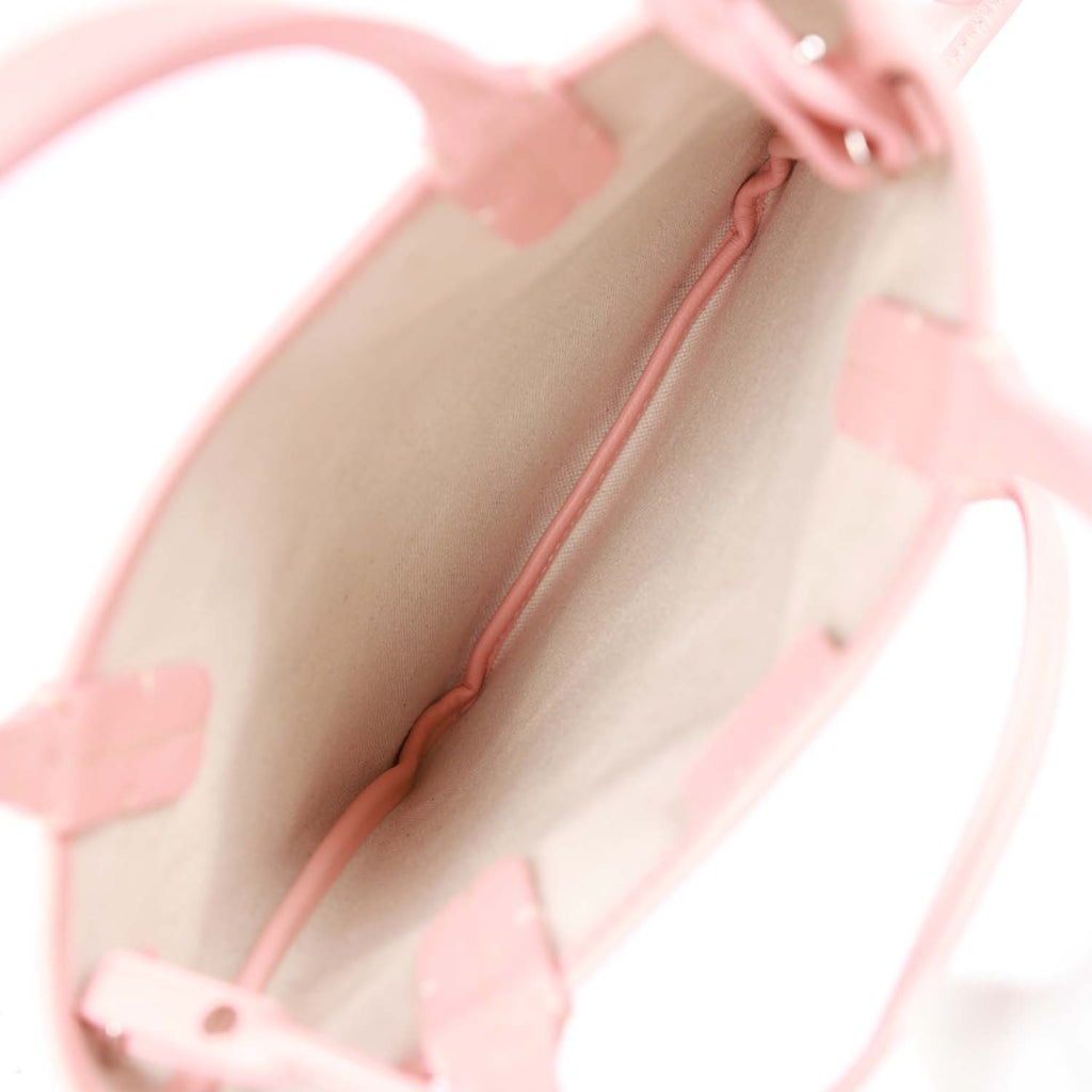Goyard Goyardine Pink Poitiers Claire-Voie Mini Tote Bag Palladium