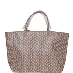 Goyard Goyardine Taupe and Pink St. Louis GM Tote Bag Palladium Hardware