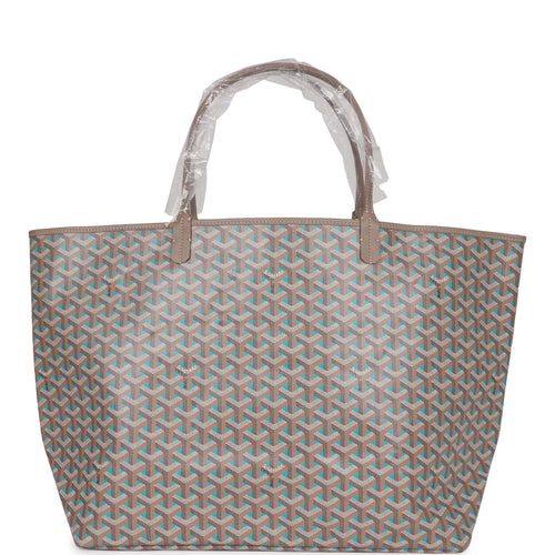 Goyard Goyardine Blue Claire Voie St. Louis GM Tote Bag Palladium Hardware