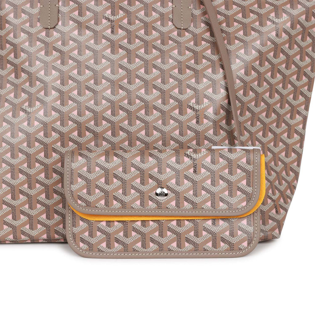 Goyard Goyardine Pink Claire Voie St. Louis PM Tote Bag Palladium Hard –  Madison Avenue Couture