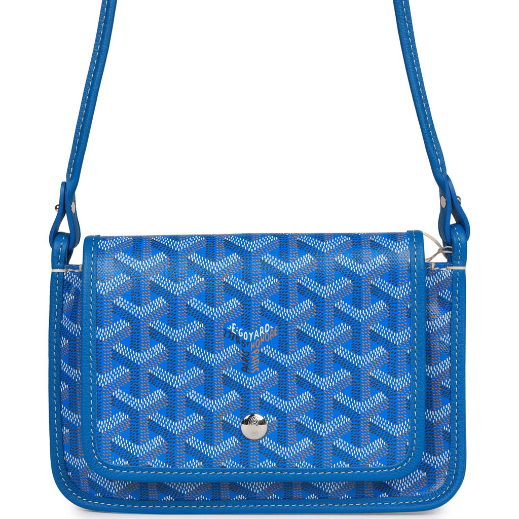 Goyard Plumet Pocket Wallet Sky Blue Goyardine Palladium Hardware – Madison  Avenue Couture