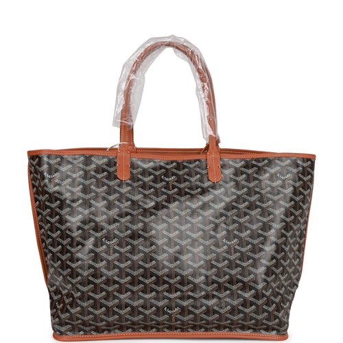 Goyard Goyardine Black Anjou PM Reversible Tote Bag Palladium Hardware
