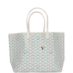 Goyard Saint Louis Tote Claire Voie Coated Canvas GM White 2289661