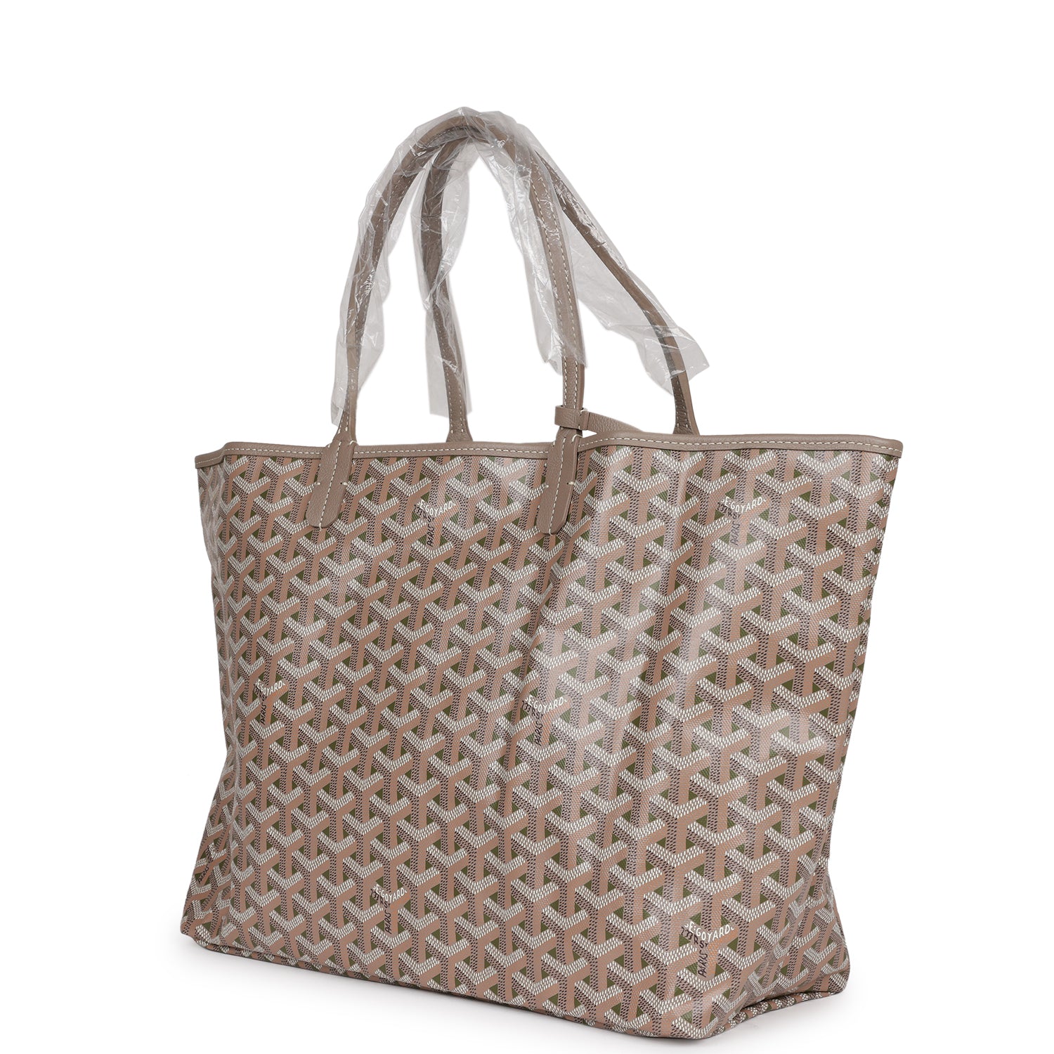 Goyard Goyardine Khaki St. Louis PM Tote Bag Palladium Hardware ...