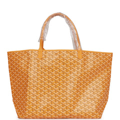 Goyard Goyardine Yellow St. Louis GM Tote Bag Palladium Hardware