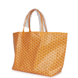 Goyard Goyardine Yellow St. Louis GM Tote Bag Palladium Hardware