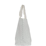 Goyard Goyardine White St. Louis GM Tote Bag Palladium Hardware