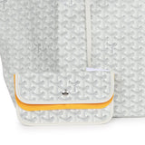 Goyard Goyardine White St. Louis GM Tote Bag Palladium Hardware