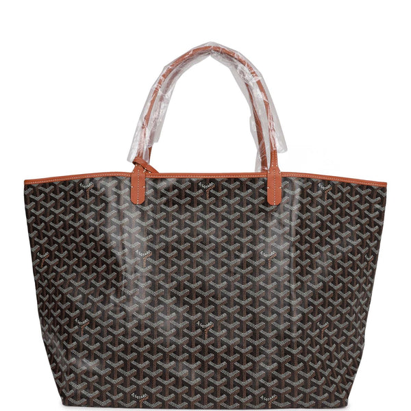 Goyard Goyardine Black Hand-Painted Coeur Ruban St. Louis GM Tote Bag  Silver Hardware