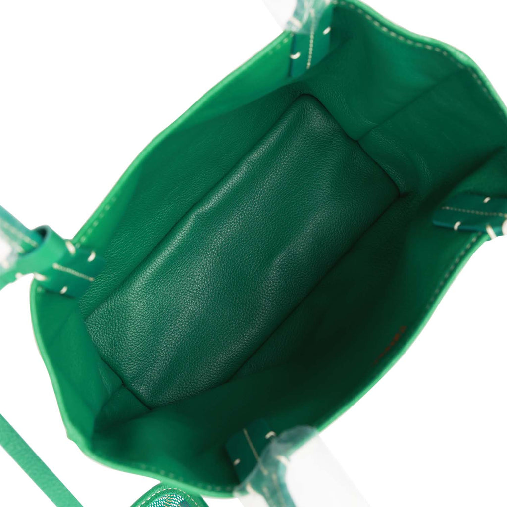 Goyard Goyardine Green Anjou Mini Reversible Tote Bag Palladium Hardware –  Madison Avenue Couture