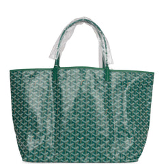 Goyard Goyardine Green St. Louis GM Tote Bag Palladium Hardware