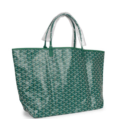 Goyard Goyardine Green St. Louis GM Tote Bag Palladium Hardware