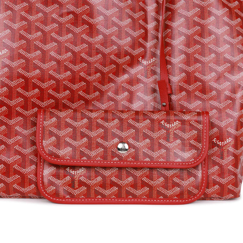 Goyard Goyardine Red St. Louis GM Tote Bag Palladium Hardware – Madison  Avenue Couture
