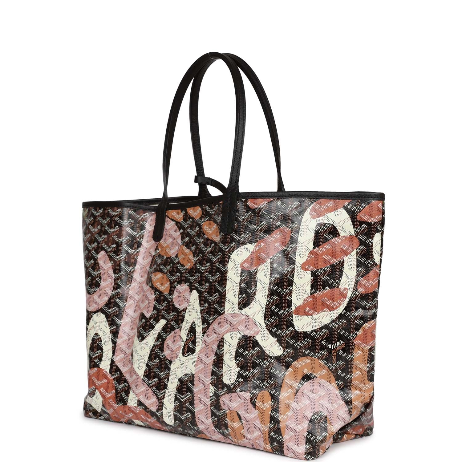 Goyard Limited Edition Black Goyardine Canvas Lettres Camouflage St. L ...