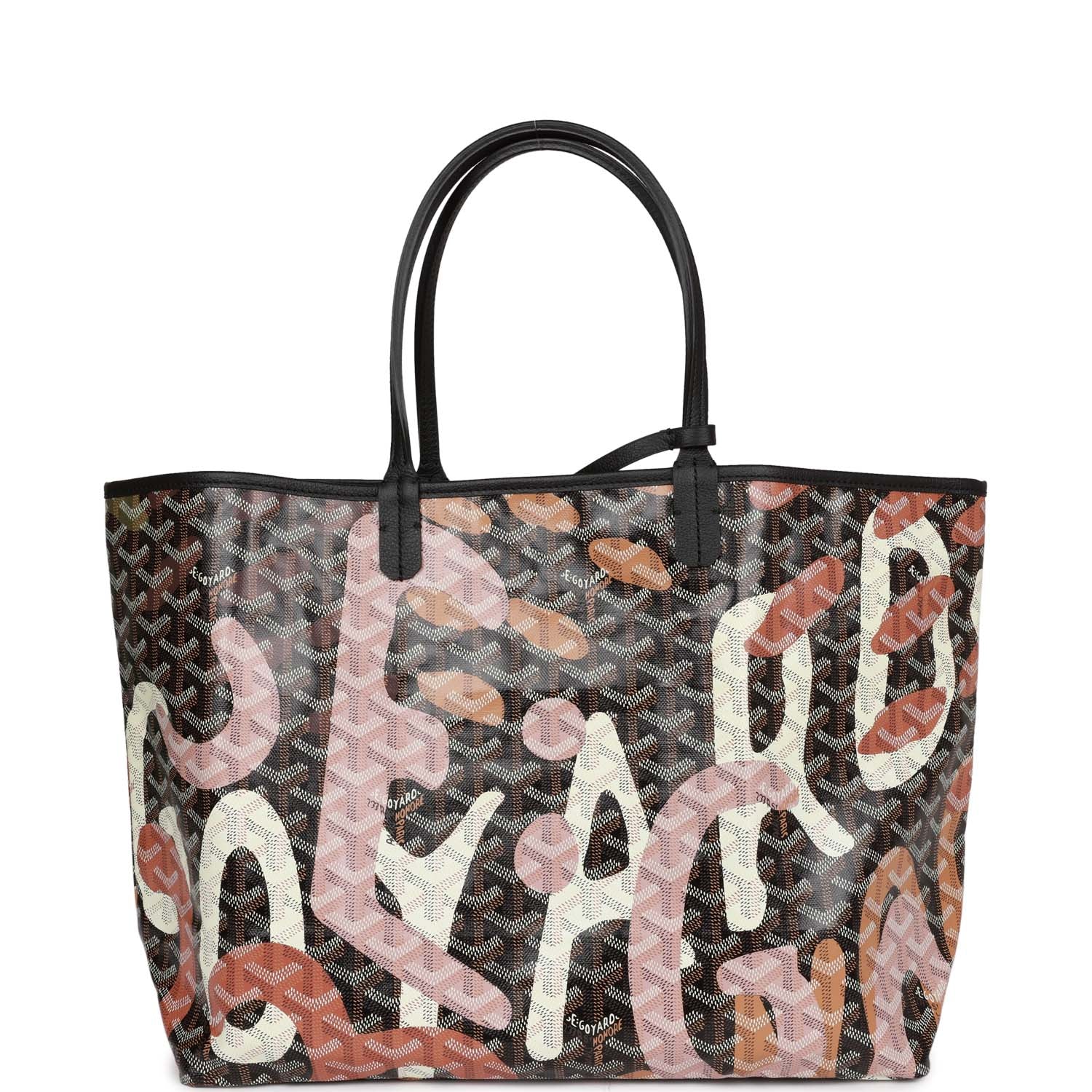 Goyard Limited Edition Black Goyardine Canvas Lettres Camouflage St. L ...