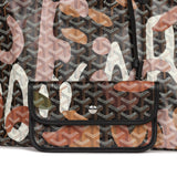 Goyard Limited Edition Black and Pink Goyardine Canvas Lettres Camouflage St. Louis PM Tote Bag Palladium Hardware