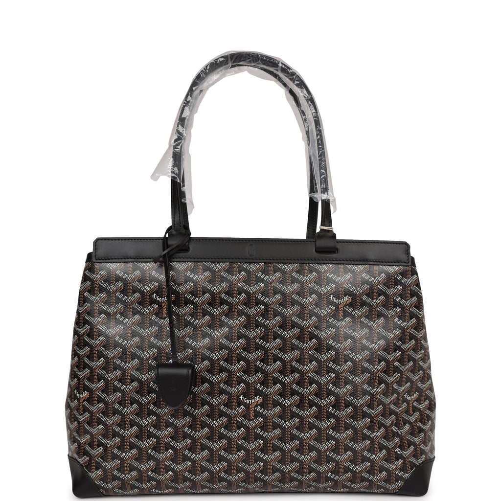 Goyard Goyardine Black Bellechasse PM Bag Palladium Hardware – Madison  Avenue Couture