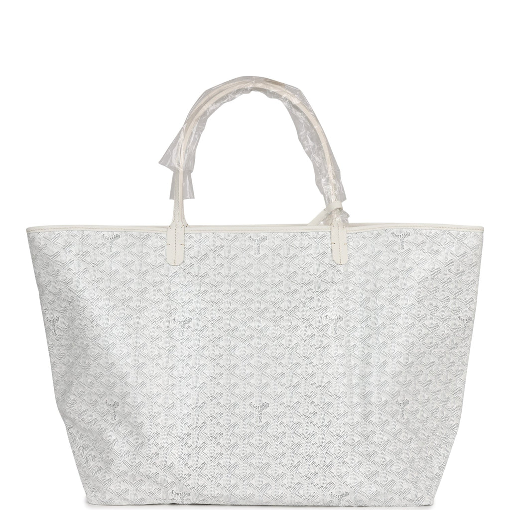 Goyard Goyardine White Artois GM Tote Bag Palladium Hardware – Madison  Avenue Couture