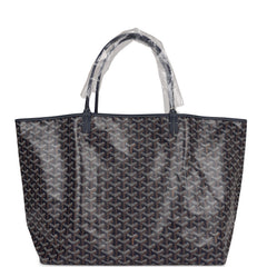 Goyard Goyardine Navy St. Louis GM Tote Bag Palladium Hardware